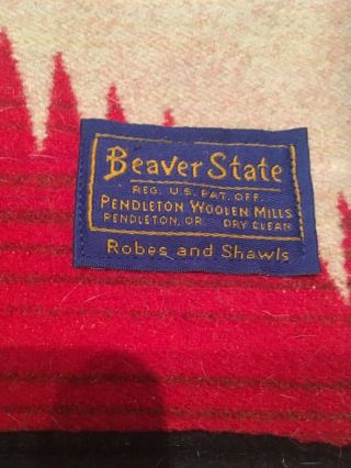 Pendleton Oregon Beaver State Woolen Mills Blanket Robes Shawls 75 