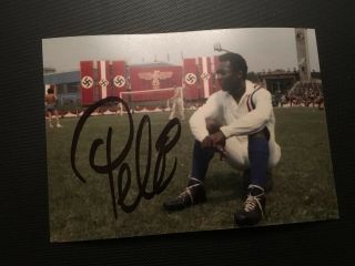 Pelé Hand Signed Photo Autograph Pele Footballer