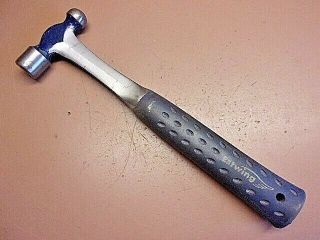 Vintage Estwing Steel Shank Ball Peen Hammer 3/4 " Face 15 Oz.  Exc.  Cond.