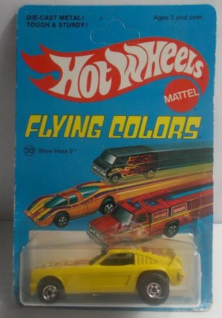 Hot Wheels Show Hoss Ii,  Flying Colors 1976,  Lt.  Yellow,  Rare,  Mustang,  Ford