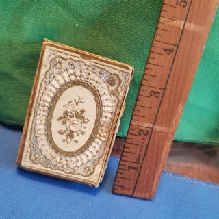 Victorian Mourning/friendship Keepsake Box - Shaped Like A Book - Unique