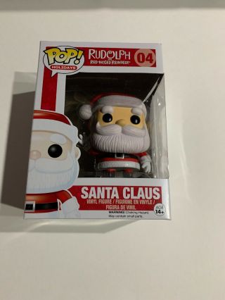 Funko Pop Rudolph The Red Nosed Reindeer Santa Claus 04 - Rare/creased Box