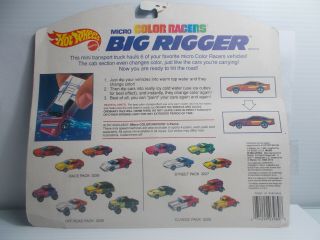 Hot Wheels big rigger,  micro color racers,  porsche,  ferrari,  mini transport 1990 2