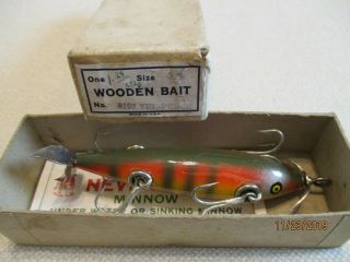 Pflueger 5 Hk.  Perch Minnow,  In The Box With Paper