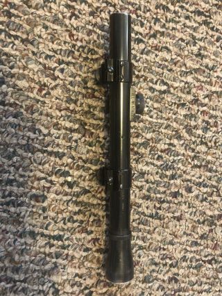 Vintage Lyman Alaskan Scope 2.  5x 46390 Sniper T Reticle W/ Rings.  22 Hunting