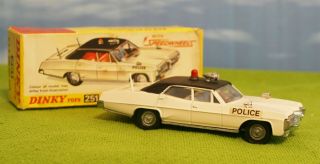 Dinky Toys 251 - Pontiac U.  S.  A.  Police Car - Boxed - Vintage Beauty