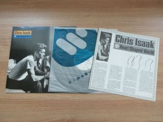 Chris Isaak - Heart Shaped World 1991 Korea Orig Vinyl Lp Insert Rare No Barcode