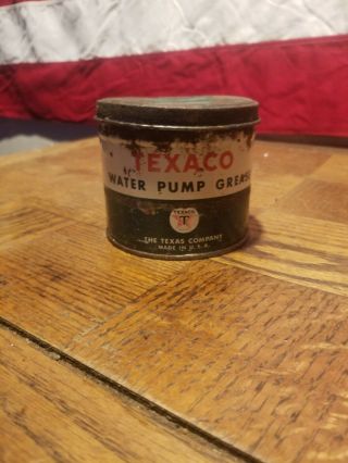 Vintage Texaco Water Pump Grease 1lb Can