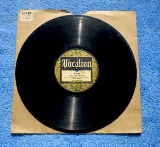 " The Girl Friend " Chick Endor Vocalion 15352 E - 1926 Piano By Rube Bloom Hot