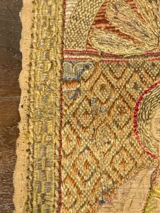 EARLY 16TH CENTURY RENAISSANCE EMBROIDERY - RARE St.  Peter with Keys 3