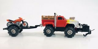 Schaper Stomper 4x4 Ramwagon With Trailer And Motorcycle