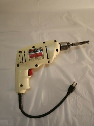 Vintage " Skil " 1/4 Electric Cord Hand Drill Model 1777