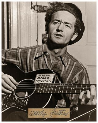 Woody Guthrie Folk Music Songwriter Activist Legend Photograph Autograph 8x10 Rp