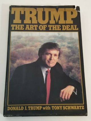 Donald Trump: The Art Of The Deal 1987 1st Edition Book Of The Month Printing