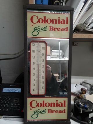 Vintage Mirror Colonial Is Good Bread Thermometer