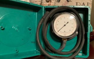 Vintage Water Pressure Gauge By Fisher