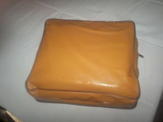 vtg Pendleton Robe In A Bag Wool Stadium Brown Plaid Blanket w/ cushion in bag 3