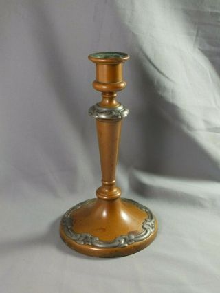 Vintage Antique Arts & Craft Copper Candle Stick Holder