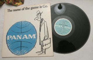 Lp,  Pan Am,  The Name Of The Game Is Go,  Rare Promotional Airline Collectible Vg,