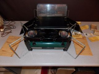 1945 WWII Military TM8 - 615 Coleman US MD 523 2 - Burner Stove w/Case WOW 2
