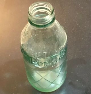 Vintage Dr.  Pepper Grenade Bottle 6 Oz.  Rare Green Size