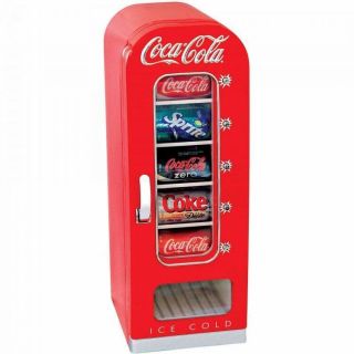 Coca Cola Refrigerator Mini 10 - Can Retro Kitchen Vending Fridge Best Gift