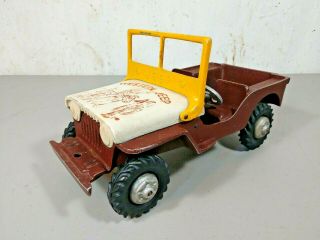 Vintage Al - Toys Oglesby Western Jeep Willys Diecast Aluminum 1950s