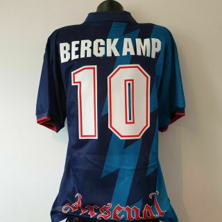 Bergkamp 10 Arsenal Shirt - Xl - 1995/1996 - Away Jersey Vintage Jvc Nike
