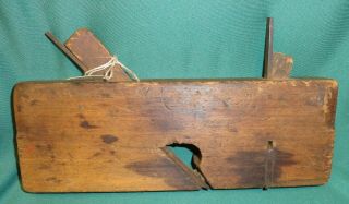 WOODEN RABBET PLANE BY SANDUSKY TOOL CO OF OHIO WAS 60 MARKED OUT & STAMPED 47 2