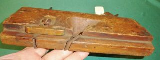 WOODEN RABBET PLANE BY SANDUSKY TOOL CO OF OHIO WAS 60 MARKED OUT & STAMPED 47 3