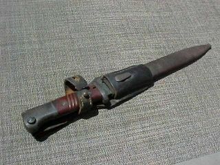 Wwii German K - 98 Combat Bayonet Late War Matching Numbers W/ Frog