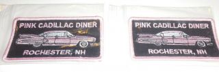 Pink Cadillac Diner Collectible Sew On Badges - - Hampshire