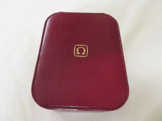 Omega Red Leather Vintage Watch Box