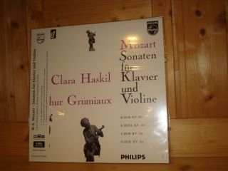Mozart Sonatas For Violin & Piano Haskil Grumiaux Philips 180g Lp 835103 Ay