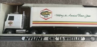 Vintage Nylint Crost Seeds Gmc 18 Wheeler Steel Semi Truck 911 - Z Farm
