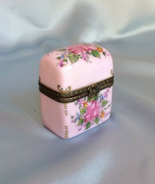 Vintage Limoges Tobatieres Trinket Box Hand Painted Signed and Numbered 10/500 3
