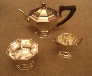 Stunning Art Deco Silver Plated Tea Set