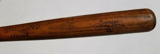 1909 - 22 Spalding 35 " 38 Oz Mid Grade Vintage Baseball Bat Louisville Slugger Era