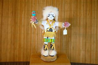 Vintage Large Hopi Kachina Handmade Doll Figure Signed - Murray Harvey 11 "
