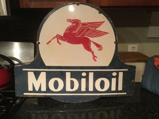 Vintage Mobil Oil Porcelain Sign