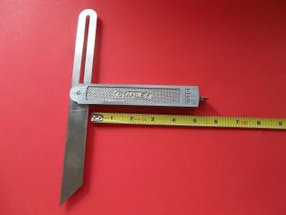 Vintage Stanley No 18tb Sliding Bevel Square With Angle Lock Made In The Usa