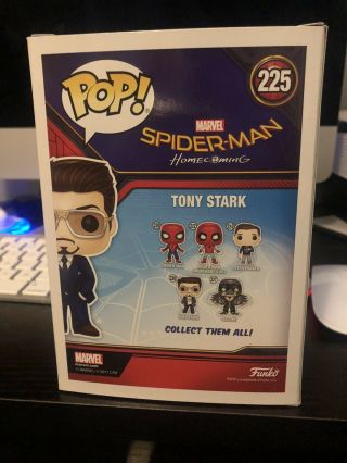 Tony Starks Pop Funko 225 Spider - Man Homecoming 2017 Summer Convention 3