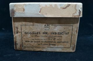 Ww2 British Raf Mkiv B Goggles & Battle Of Britain