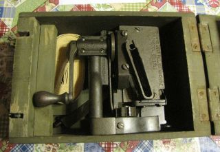 Ww2 Browning 1918 Belt Filling Machine With Jw Mfg Co,  1942