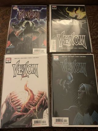 Venom Issues 1,  2,  3 (1st Appearance Of Knull,  1st Print) And Issue 4