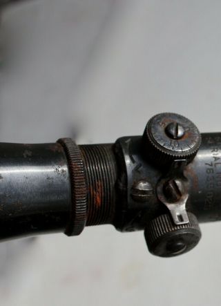 WWII Weaver M73B1 Marked Sniper Scope.  Fits WWII 1903 - A4 Rifles 3