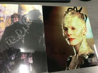 Star Trek Tng Picard/locutus And Borg Queen Signed Photos