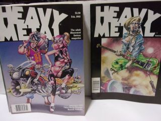 Heavy Metal Magazines Complete Run From Jan To Dec Of 1985 With Slipcase