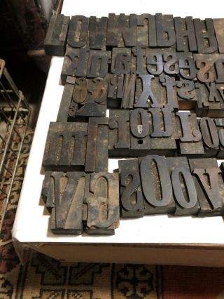 Vintage Letterpress Wood Type Letters - 135 Misc Sizes - Britain Herald. 2