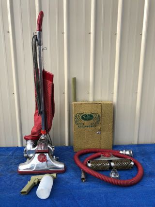 Vintage Kirby Vacuum Cleaner Model 513 W/ Multiple Attachments (see Details)